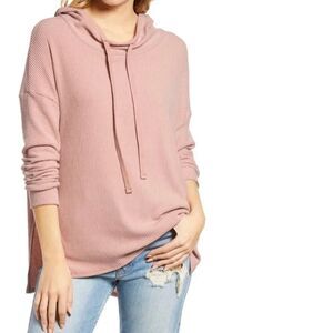 Treasure and Bond pink hooded pullover